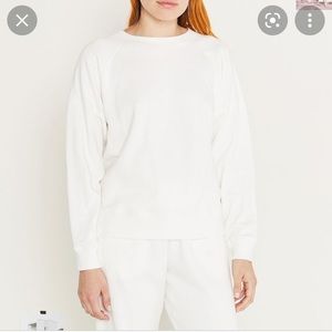 Entireworld White Sweater, Medium
